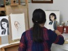 Cursist-Julia-studies-portret-workshop i aquarel