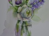 aquarel-en-dekwit-studie-bloemen te koop