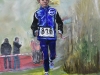 acryl opdracht schilderij Running 50x50  x 3 cm acryl