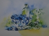 Aquarel blauwe bessen (Verkocht)
