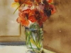 Aquarel oikers-in-tegenlicht, aquarel maat 40 x 32 cm