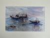 Aquarel-3-bootjes-met-p.p.te koop
