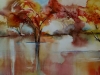 Aquarel Gouden herfstlicht (VERKOCHT)