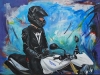 Acryl triumph-motorbiker