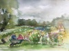 Plein-air-aquarel-Hof-Hazenberg-Aagtekerke te koop
