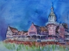 Aquarel badpaviljoen-domburg