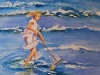 Aquarel schelpenzoeken