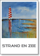 Aquarellen Strand en Zee -Joke Klootwijk